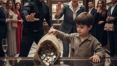 ولد هدومه مقطعة وحافي رجليه اتسلل بهدوء لجوه
