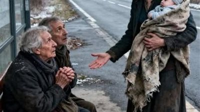 تلتقي ام عزباء بزوجين مسنين