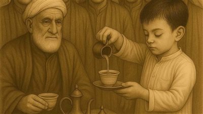 ماټ أحد شيوخ العشائر، وأرادت العشيرة تنصيب شيخ جديد، لأن ابن الشيخ صغير على المشيخة