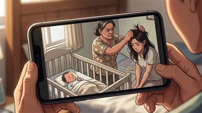 ركّبت كاميرا لحماية طفلي… لكن ما كشفته عن أمي دمّر حياتي بالكامل! 