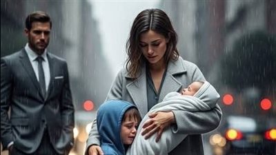 أنقذت طفلًا تحت المطر… لتكتشف أن والده ملياردير يراقب كل شيء!