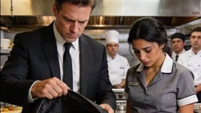 أخذت بقايا الطعام لأطفالي خفية… لكن ما فعله المدير بعدها غيّر حياتي بالكامل!