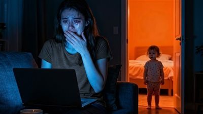 كل ليلة، كان زوجي ينام في غرفة ابنتنا… فوضعتُ كاميرا مخفية وما اكتشفته في التسجيل
