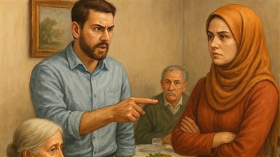 ڠضبت الزوجة من أم زوجها