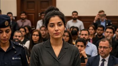 وقفت شابه عربية مكبلة اليدين